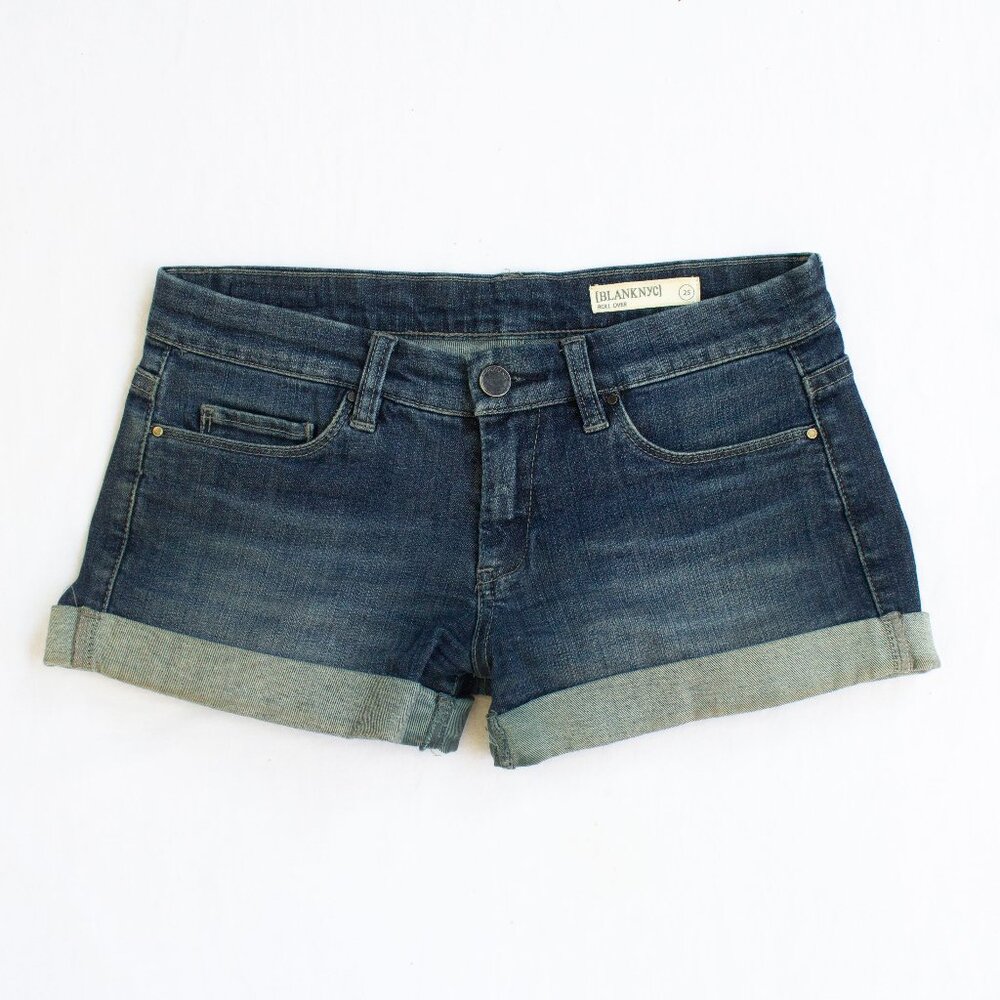 Blank NYC Roll Over Cuffed Jean Shorts